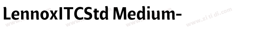 LennoxITCStd Medium字体转换